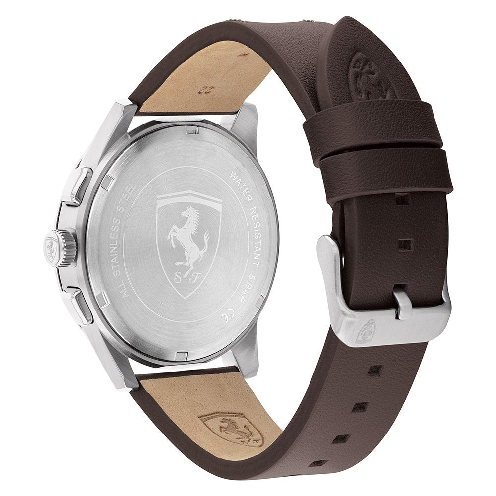 Scuderia Ferrari Grand Tour Brown Leather Men's Multi-function Watch - 830830