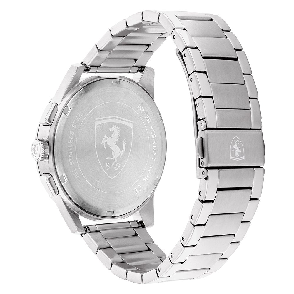 Scuderia Ferrari Grand Tour Stainless Steel Black Dial Men's Multi-function Watch - 830831