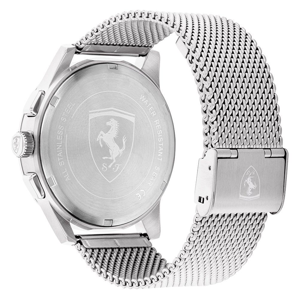Scuderia Ferrari Grand Tour Silver Mesh Men's Multi-function Watch - 830832