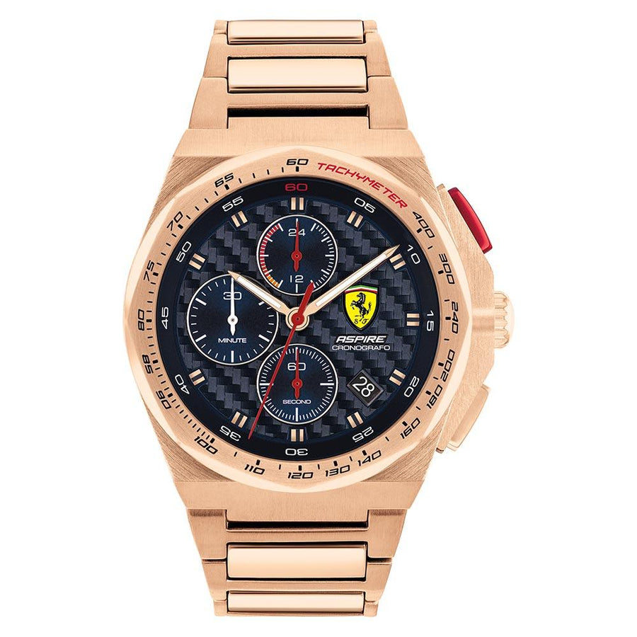 Scuderia Ferrari Aspire Rose Gold Steel Men's Chrono Watch - 830833