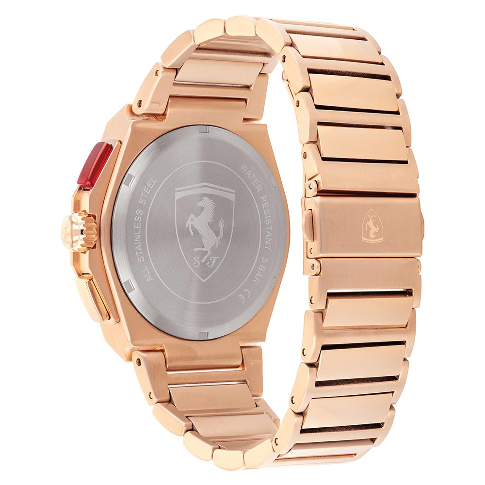Scuderia Ferrari Aspire Rose Gold Steel Men's Chrono Watch - 830833
