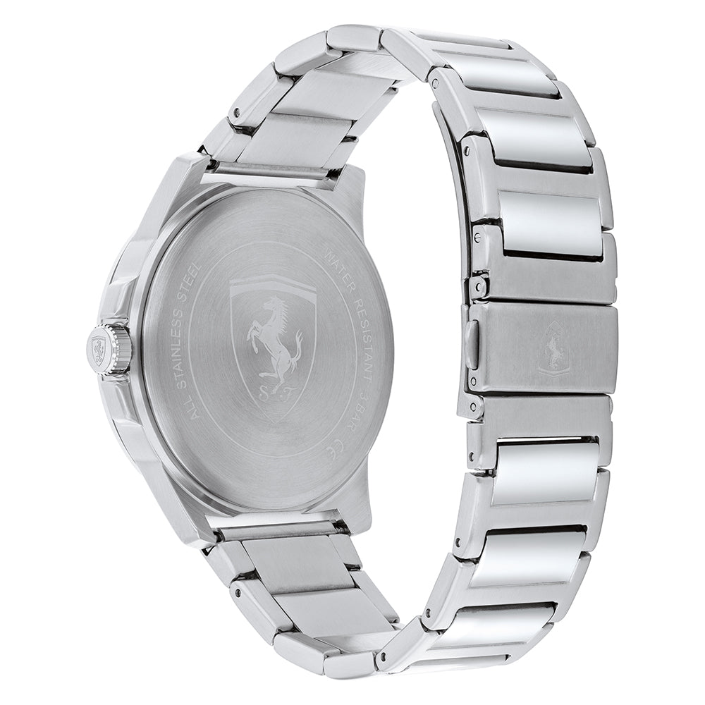 Scuderia Ferrari Grand Tour Stainless Steel Black Dial Men's Watch - 830834