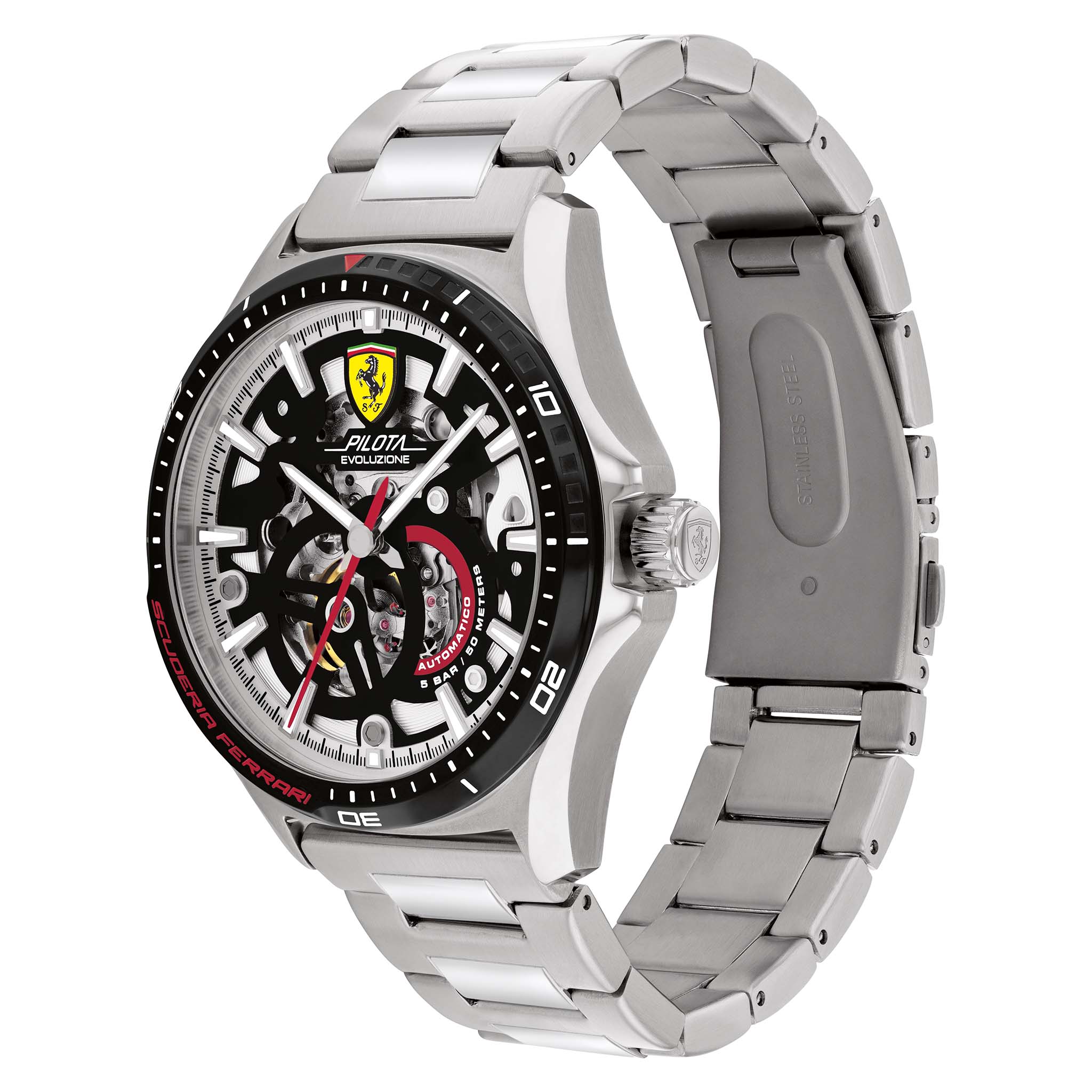Scuderia Ferrari Pilota Evo Turbo Stainless Steel Men's Mechanical-Automatic Watch - 830838