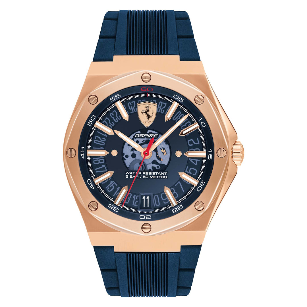 Scuderia Ferrari Aspire Blue Silicone Men's Watch - 830843