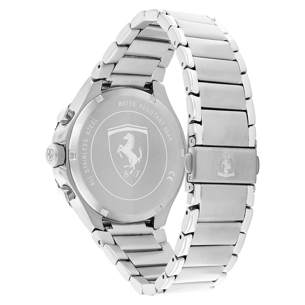 Scuderia Ferrari Pista Dual Track Stainless Steel Blue Dial Men's Multi-function Watch - 830855
