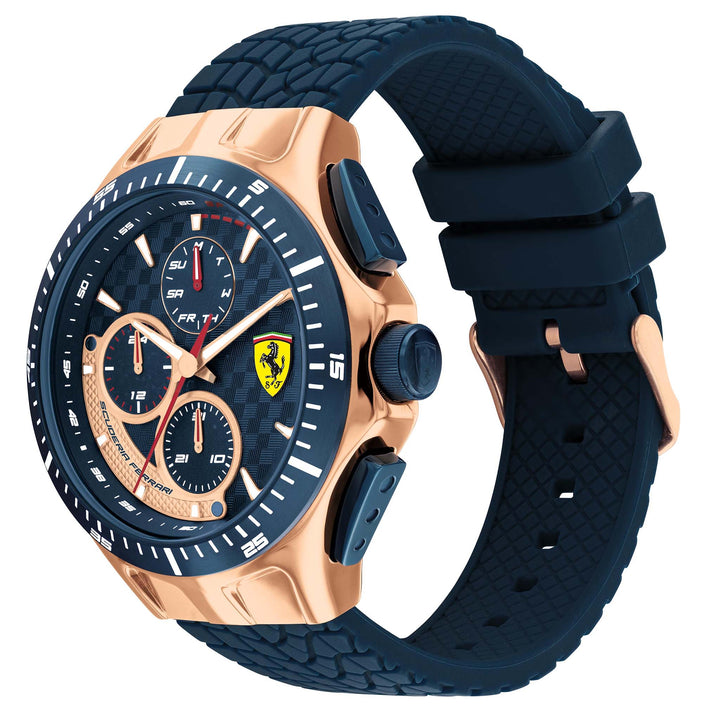 Scuderia Ferrari Race Day Blue Silicone Band Men's Multi-function Watch - 830859