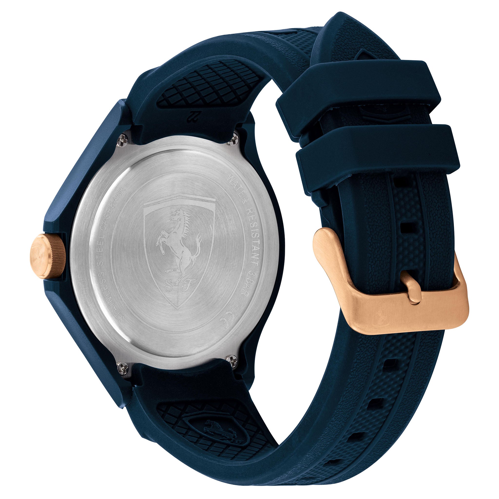 Scuderia Ferrari Blue Silicone Multi-function Men's Watch - 830863