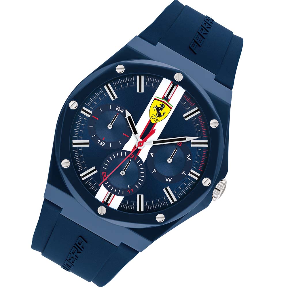 Scuderia Ferrari Aspire Blue Silicone Men's Multi-function Watch - 830869