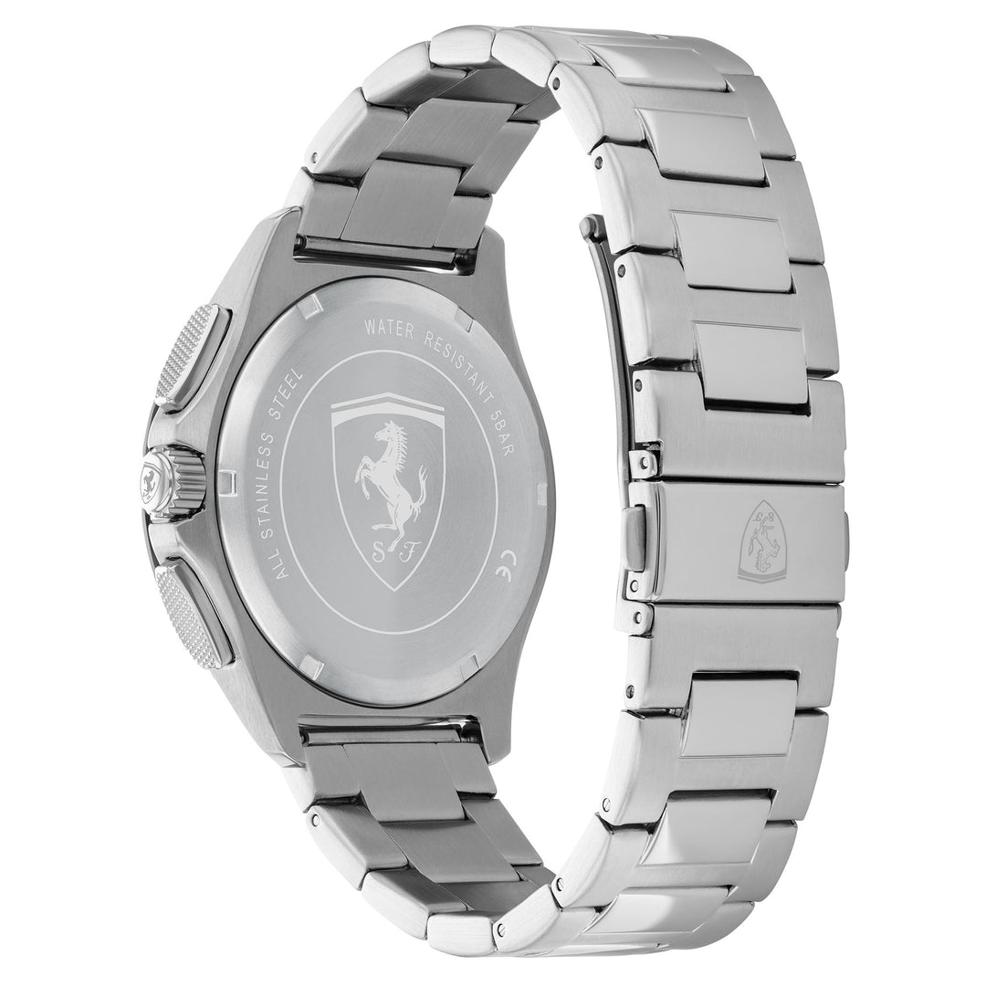 Scuderia Ferrari Pilota Evo Stainless Steel Grey Dial Chronograph Men's Watch - 830881