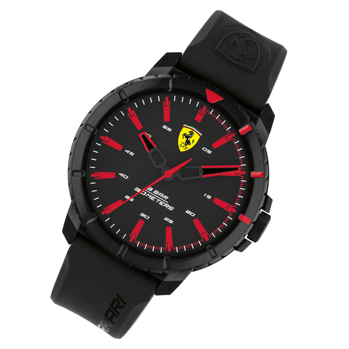Scuderia Ferrari Forza Evo Black Silicone & Dial Men's Watch - 830903