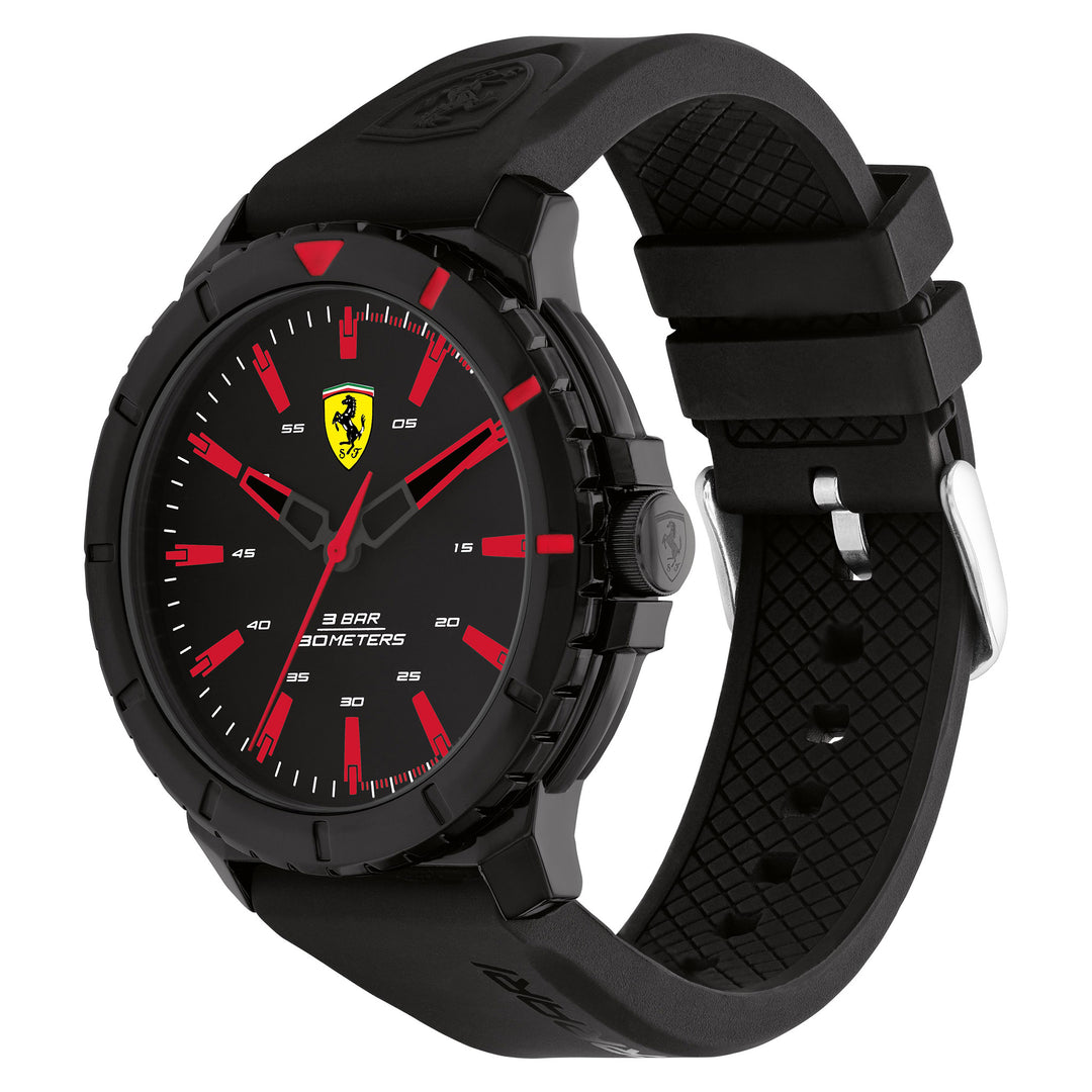Scuderia Ferrari Forza Evo Black Silicone & Dial Men's Watch - 830903