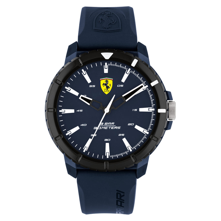 Scuderia Ferrari Forza Evo Blue Silicone & Dial Men's Watch - 830904