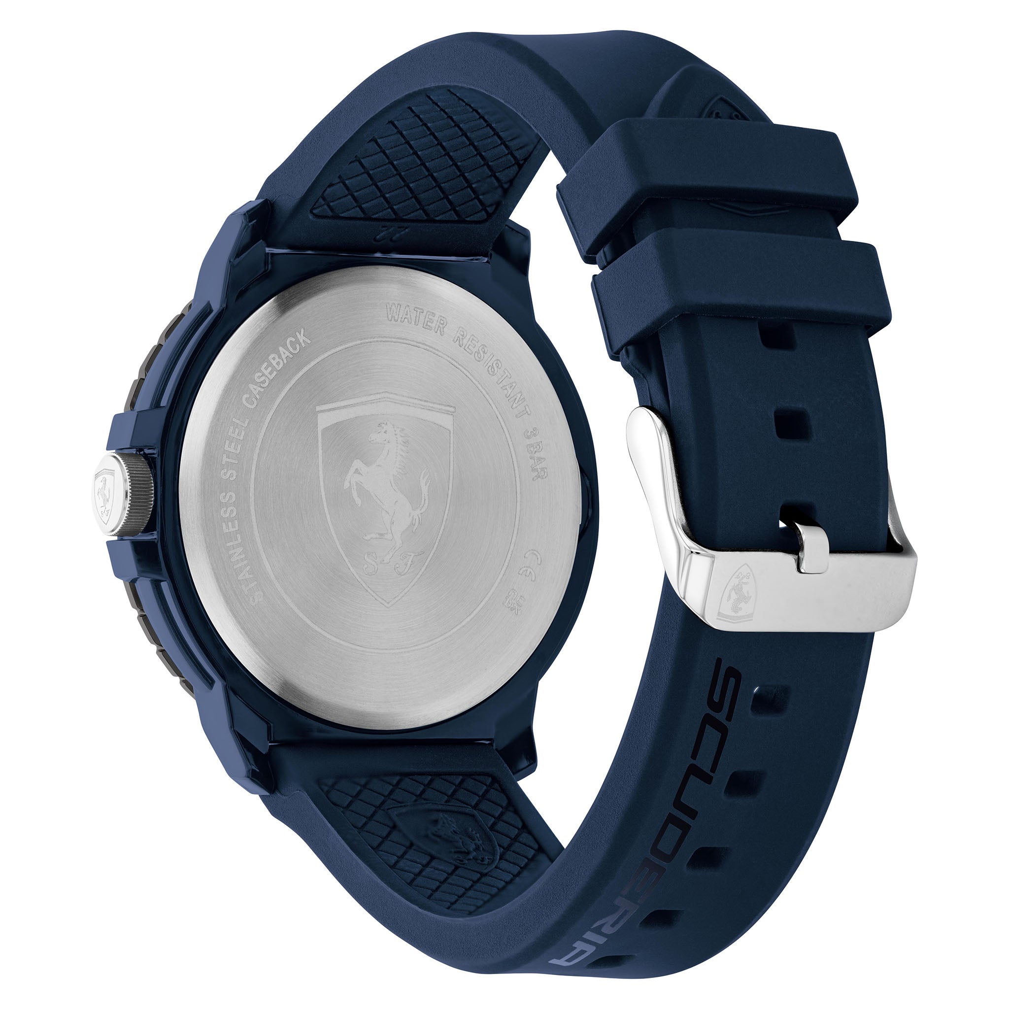 Scuderia Ferrari Forza Evo Blue Silicone & Dial Men's Watch - 830904