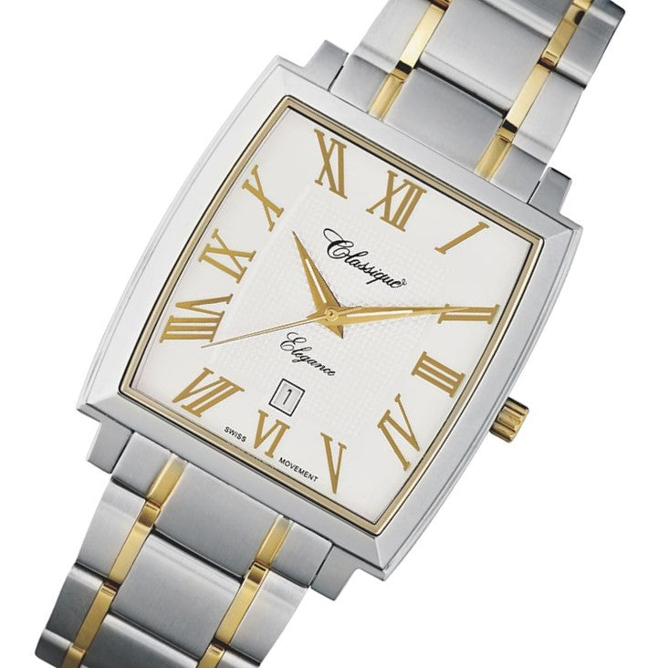 Classique 38 mm Two-Tone Steel Men's Swiss Watch - 8705B GRWD