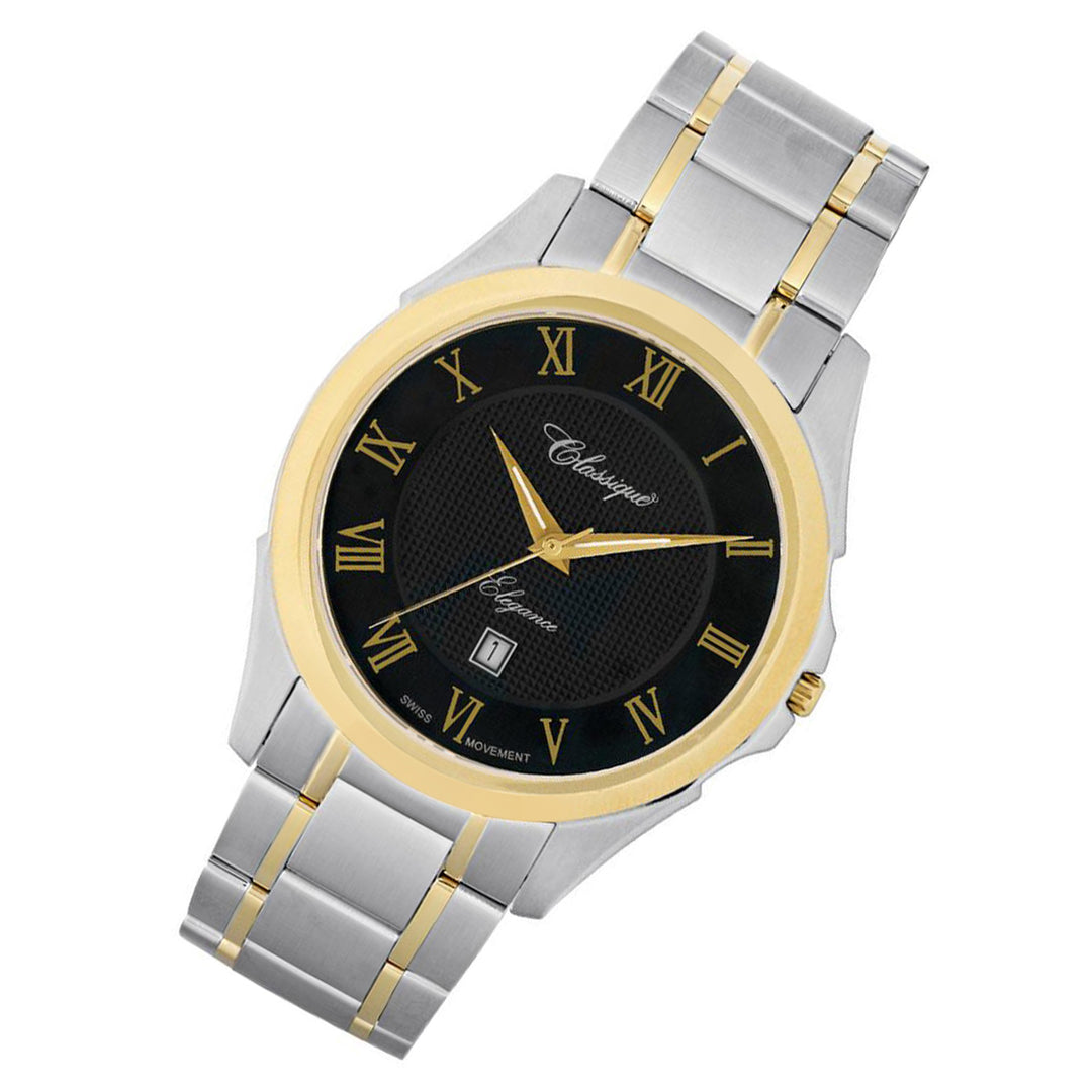 Classique Elegance Two-Tone Steel Men's Swiss Watch - 8709B