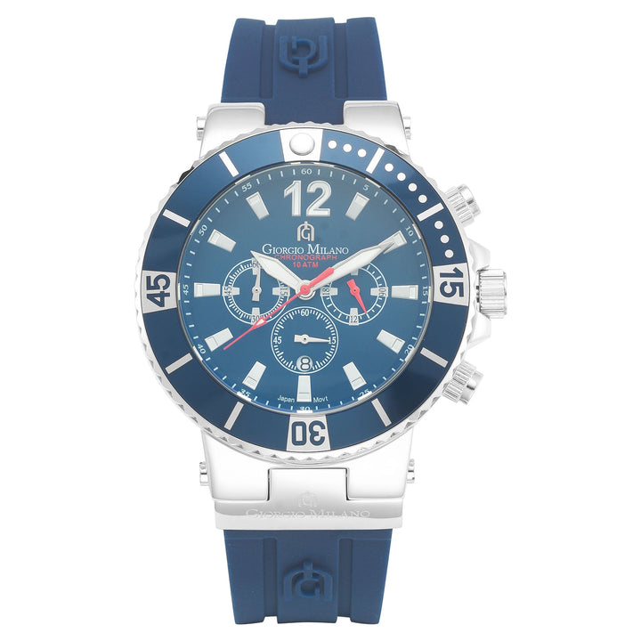 Giorgio Milano Silicone Band Blue Dial Men's Watch - 884ST0421