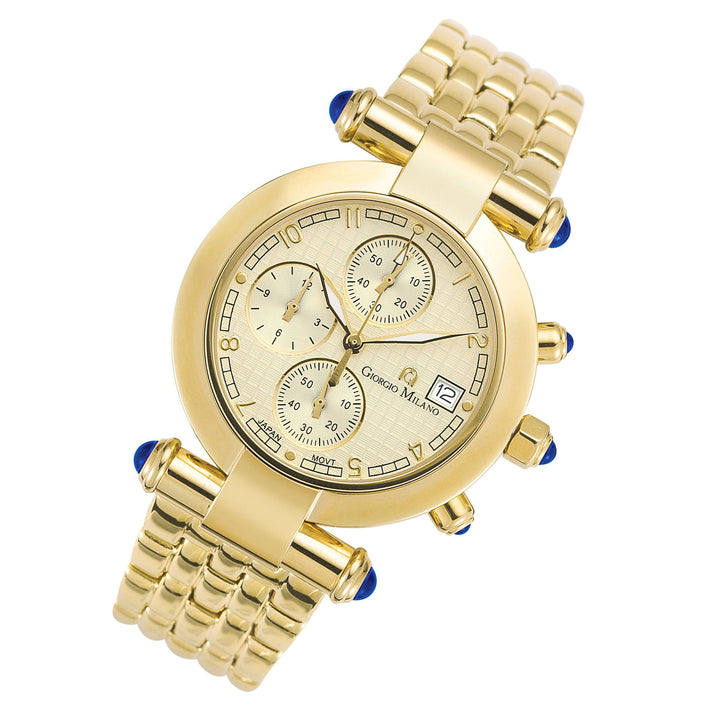 Giorgio Milano Stainless Steel Gold Dial Chronograph Women's Watch - 931SG05