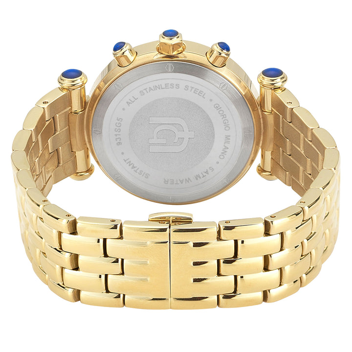 Giorgio Milano Stainless Steel Gold Dial Chronograph Women's Watch - 931SG05