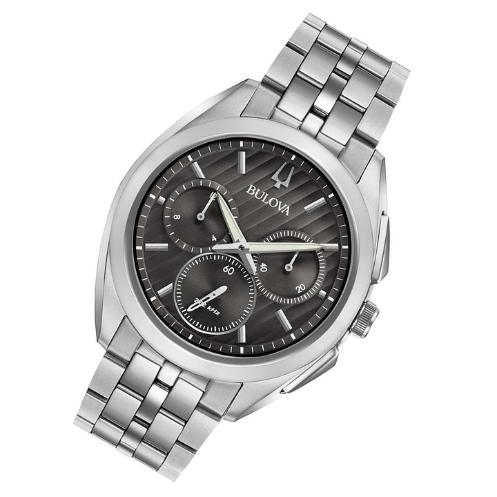 Bulova Curv Gents Chronograph Stainless Steel Men's Watch - 96A186