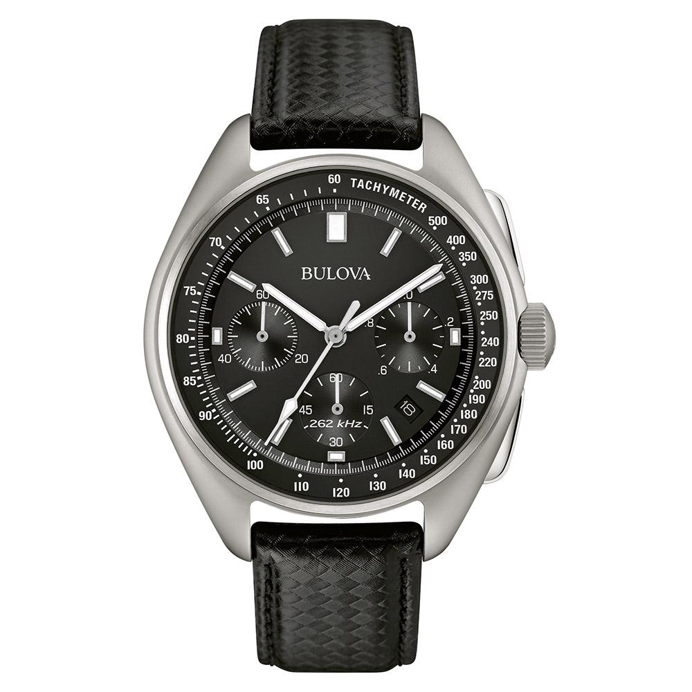 Bulova The Lunar Pilot Special Edition Leather Gift Set Men's Watch - 96B251