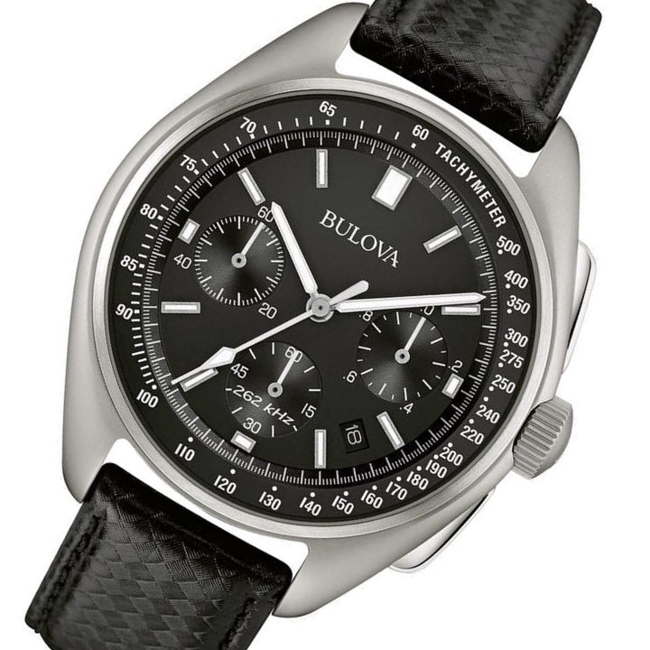 Bulova The Lunar Pilot Special Edition Leather Gift Set Men's Watch - 96B251