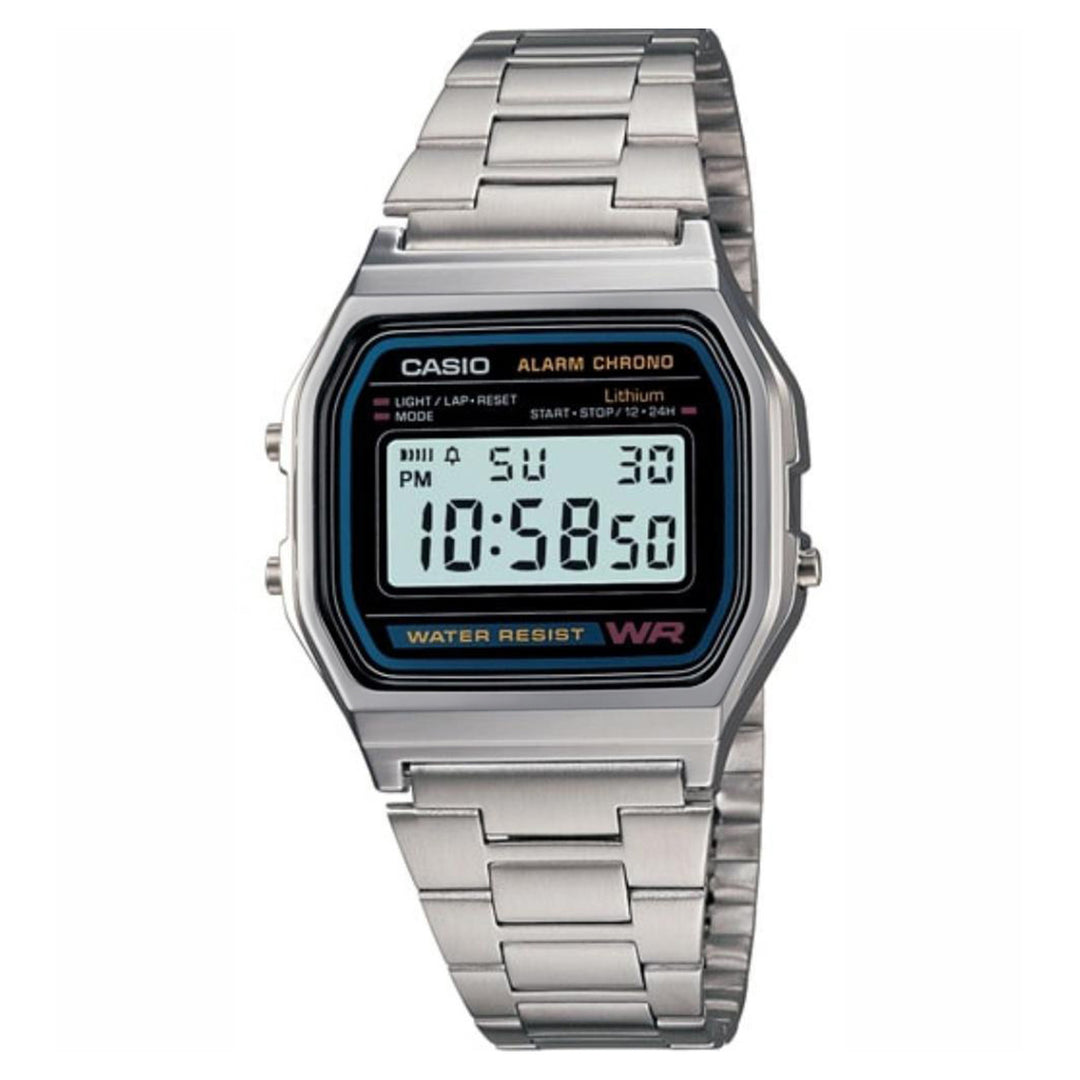 Casio Classic Stainless Steel Digital Unisex Watch - A158WA-1