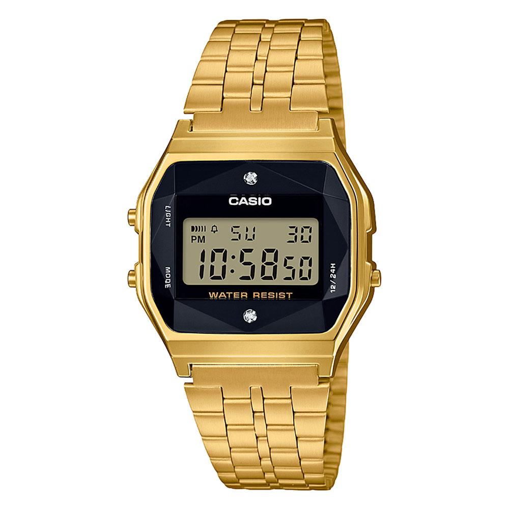 Casio Retro Gold Steel Digital Men's Watch - A159WGED-1D