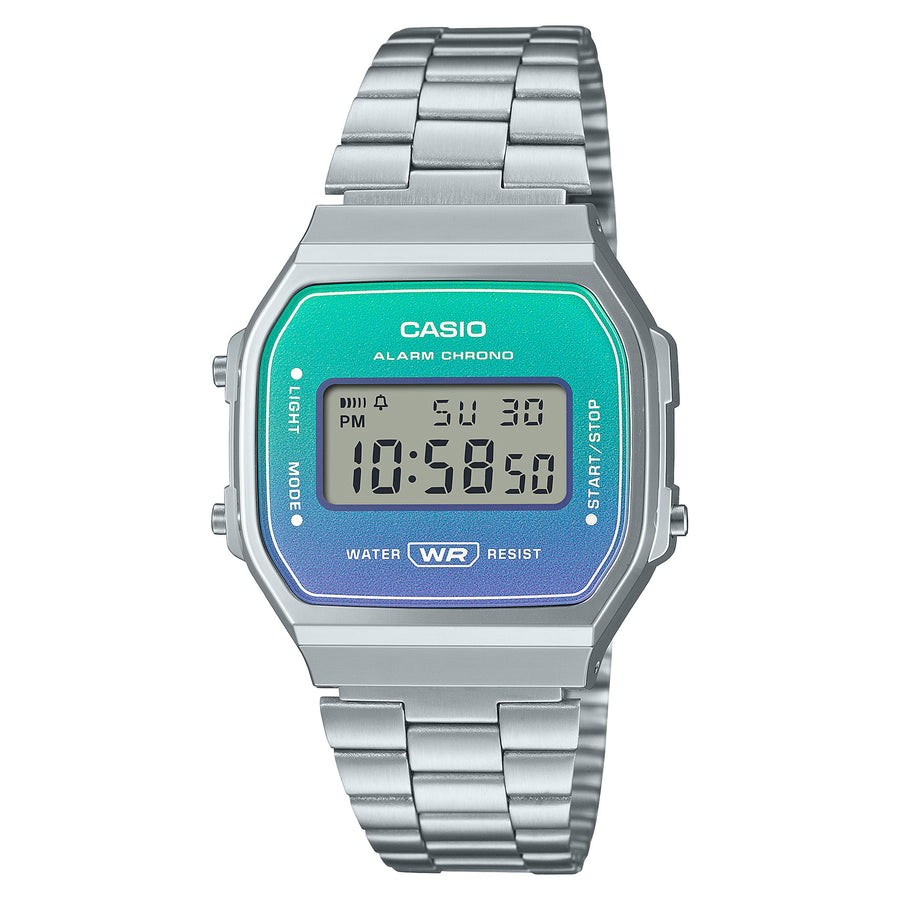 Casio Vintage Grey Steel Digital Unisex Watch - A168WER-2A