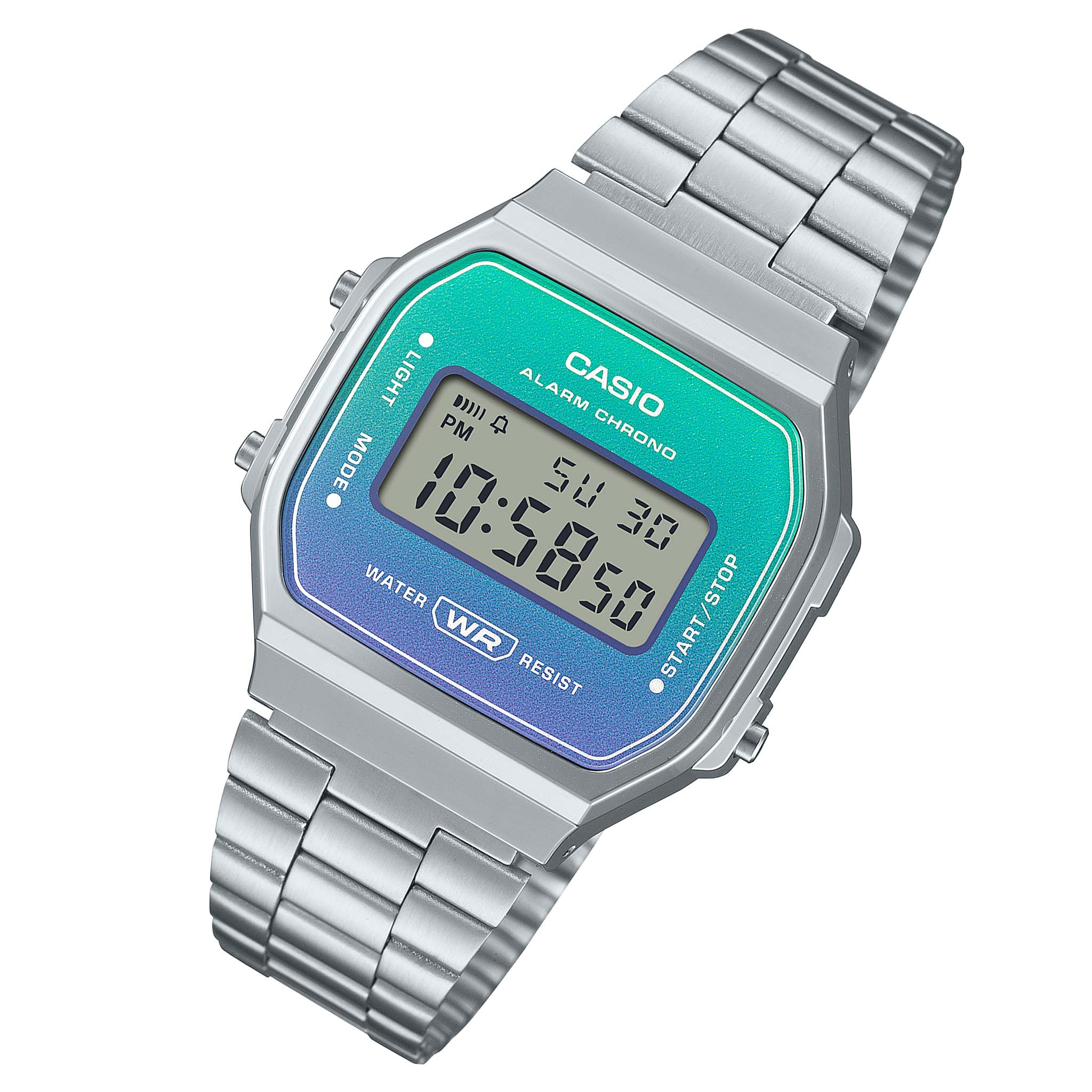 Casio Vintage Grey Steel Digital Unisex Watch - A168WER-2A