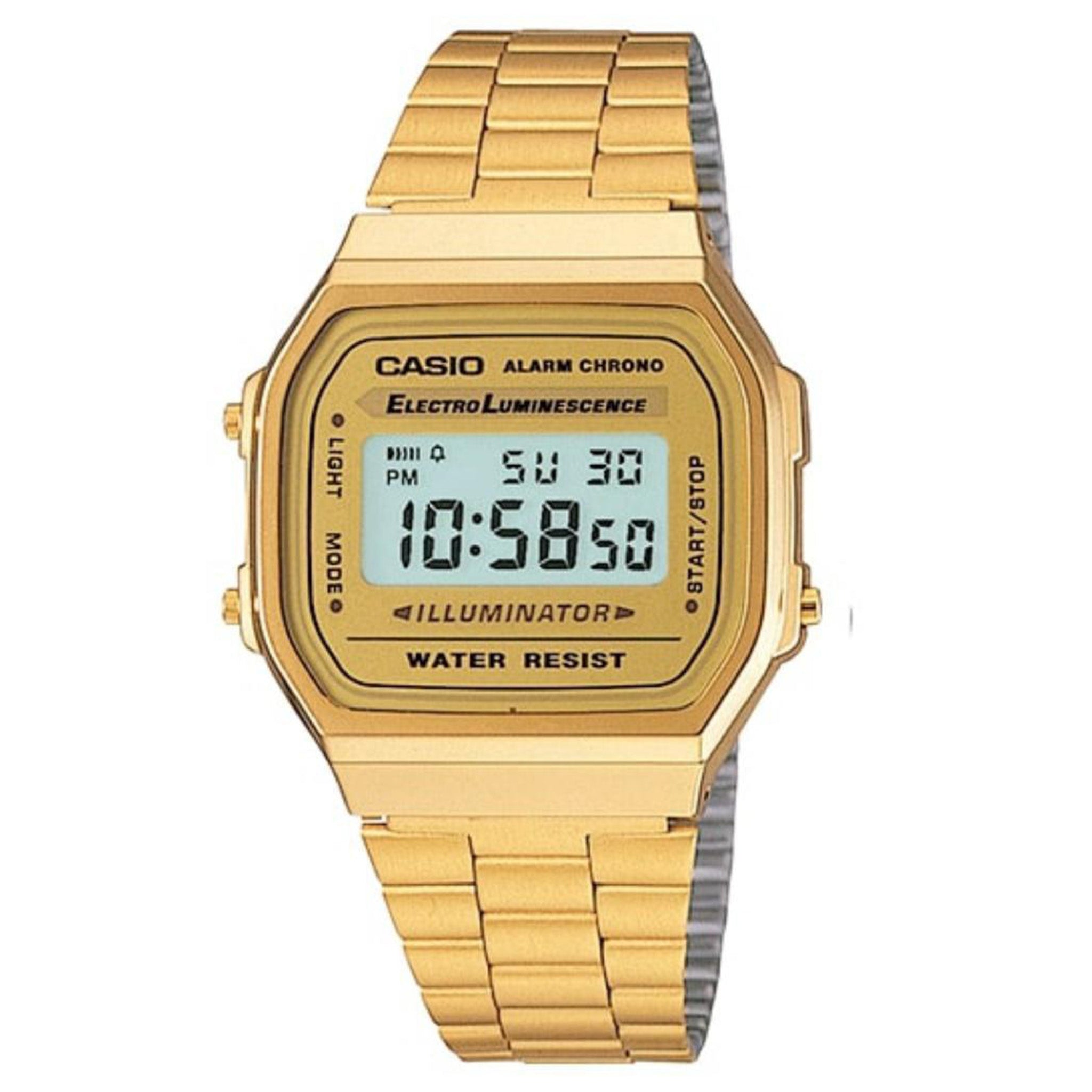 Casio Retro Gold Steel Digital Dial Unisex Watch - A168Wg-9 – The Watch  Factory Australia
