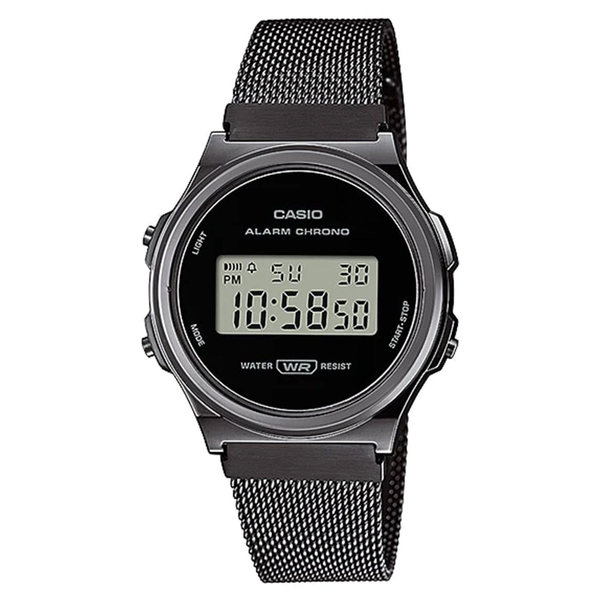 Casio Classic Black Mesh Digital Men s Watch A171WEMB 1A The