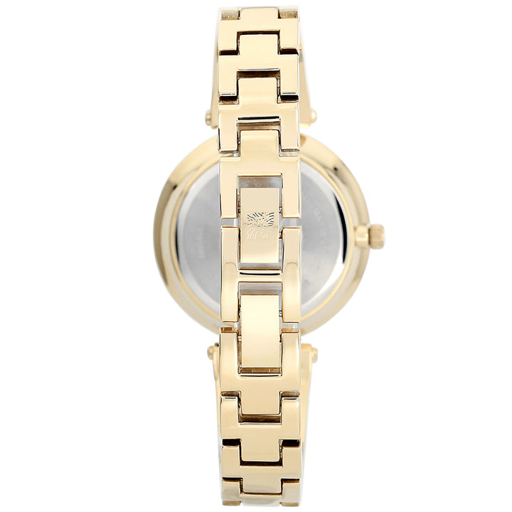 Anne Klein Diamond Black and Gold Bracelet Women's Watch - AK1414BKGB