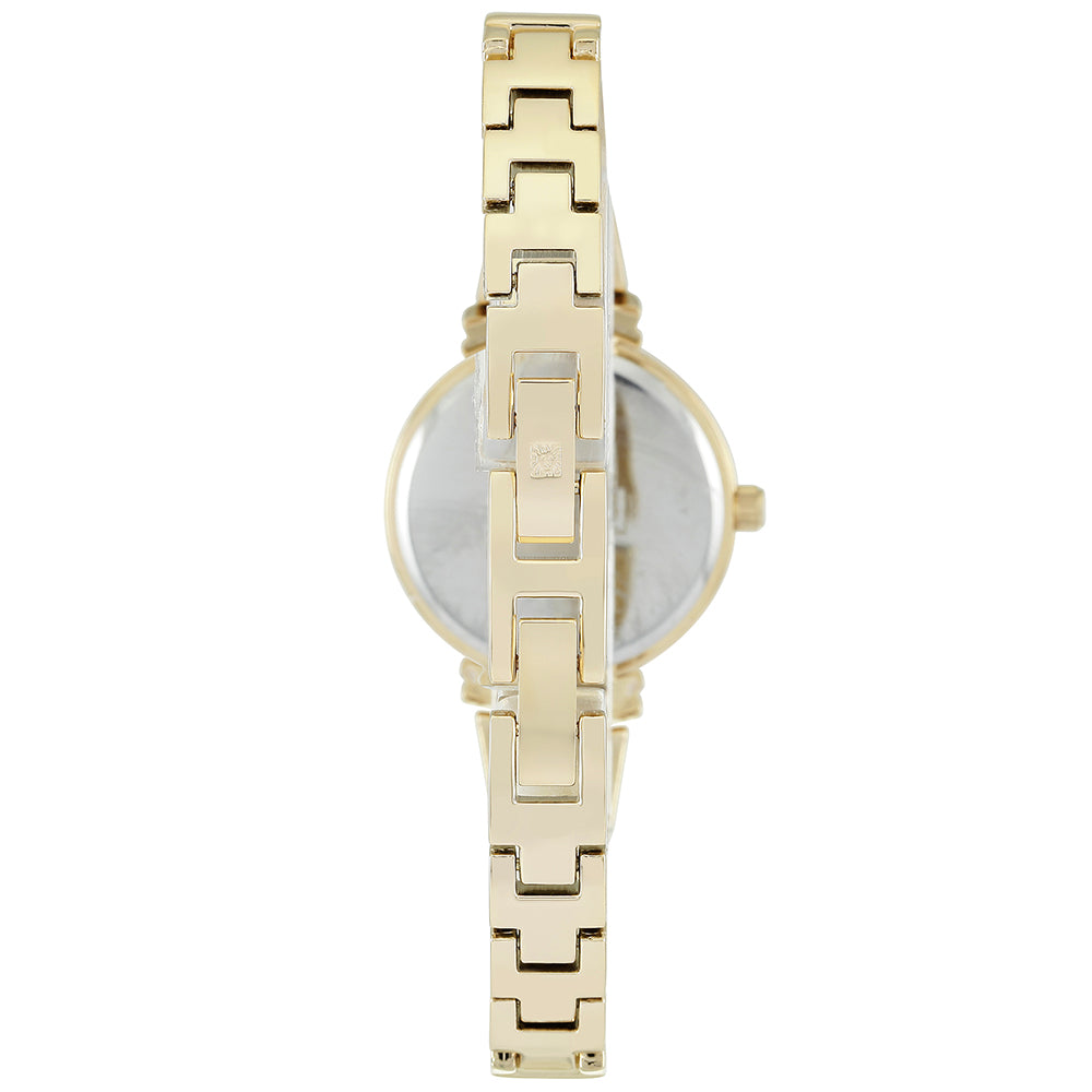 Anne Klein Swarovski Crystal Accents Gold Bangle Women's Watch - AK2216IVGB