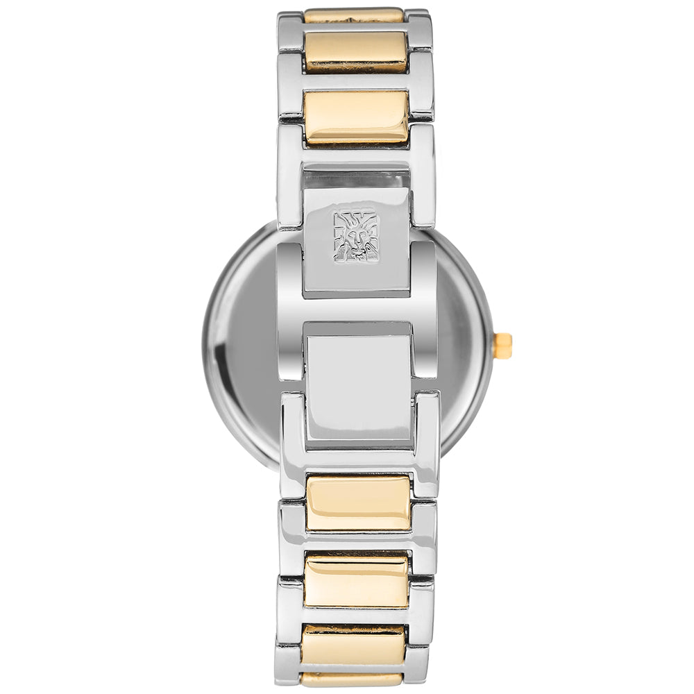 Anne Klein Gold Stainless Steel Silver Dial Women's Watch - AK3169SVTT