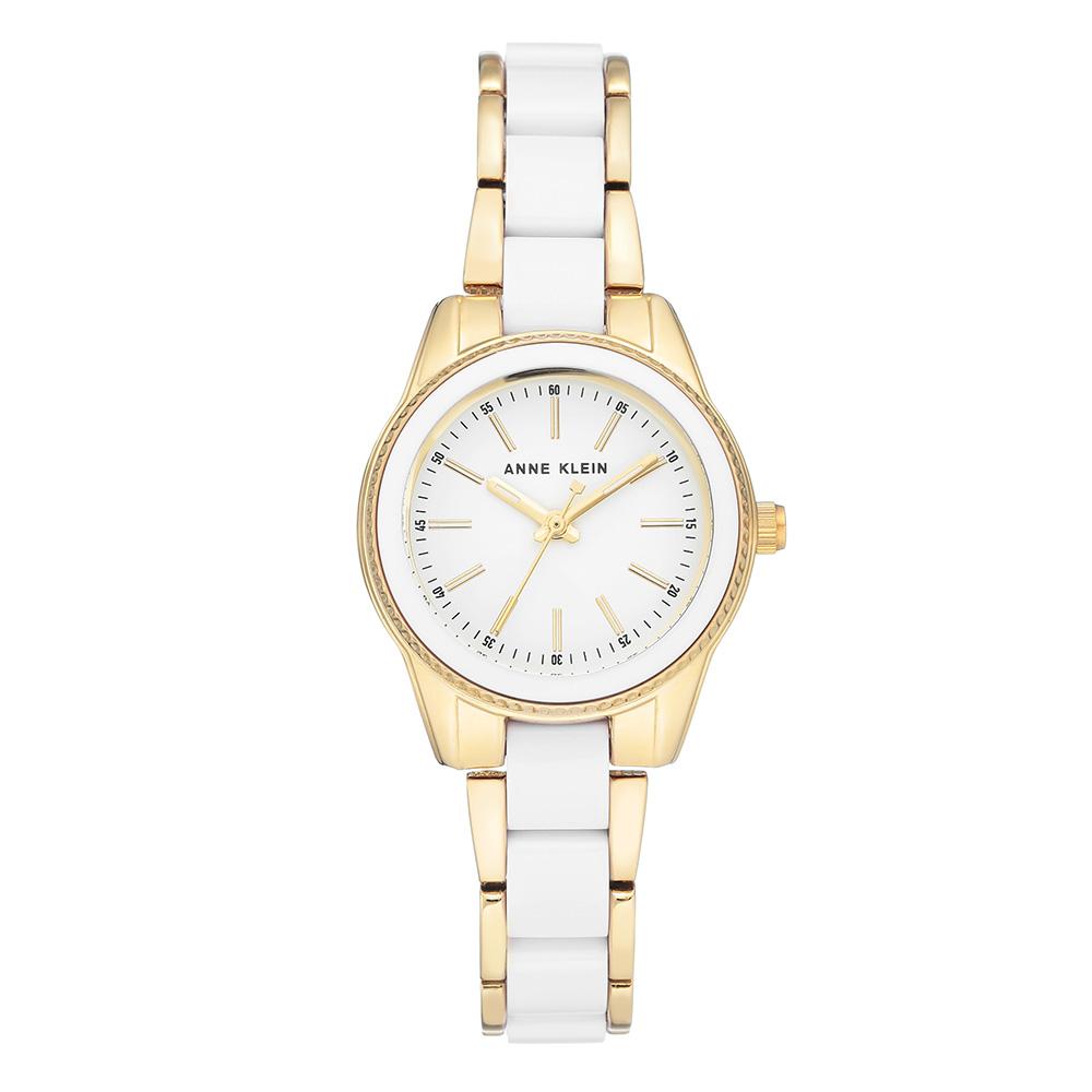 Anne Klein Rose Gold and White Bracelet Ladies Watch - AK3212WTGB