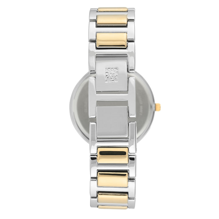 Anne Klein Two-tone Stainless Steel Silver Dial Women's Watch - AK3407SVTT