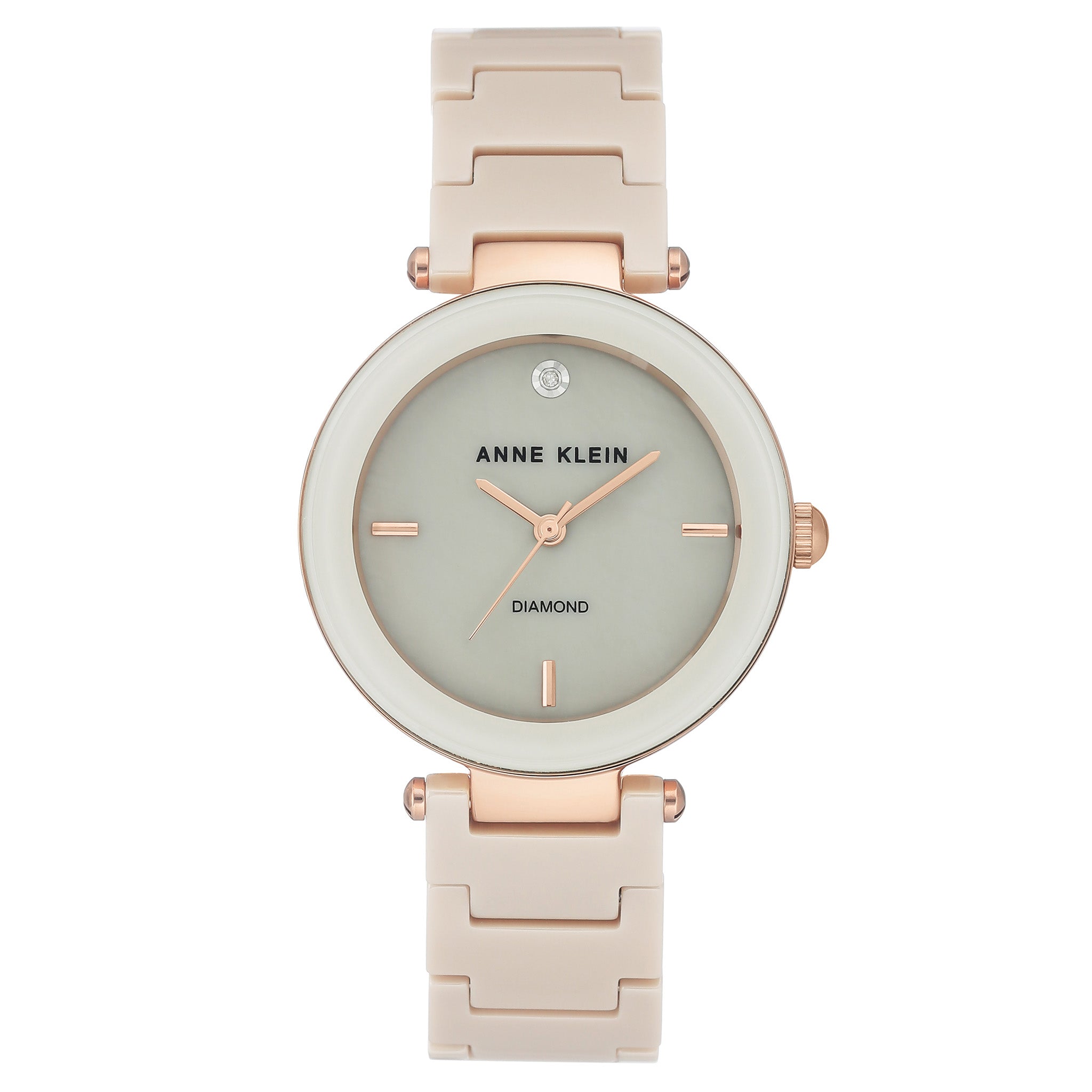 Anne klein mother of pearl dial ladies watch hotsell