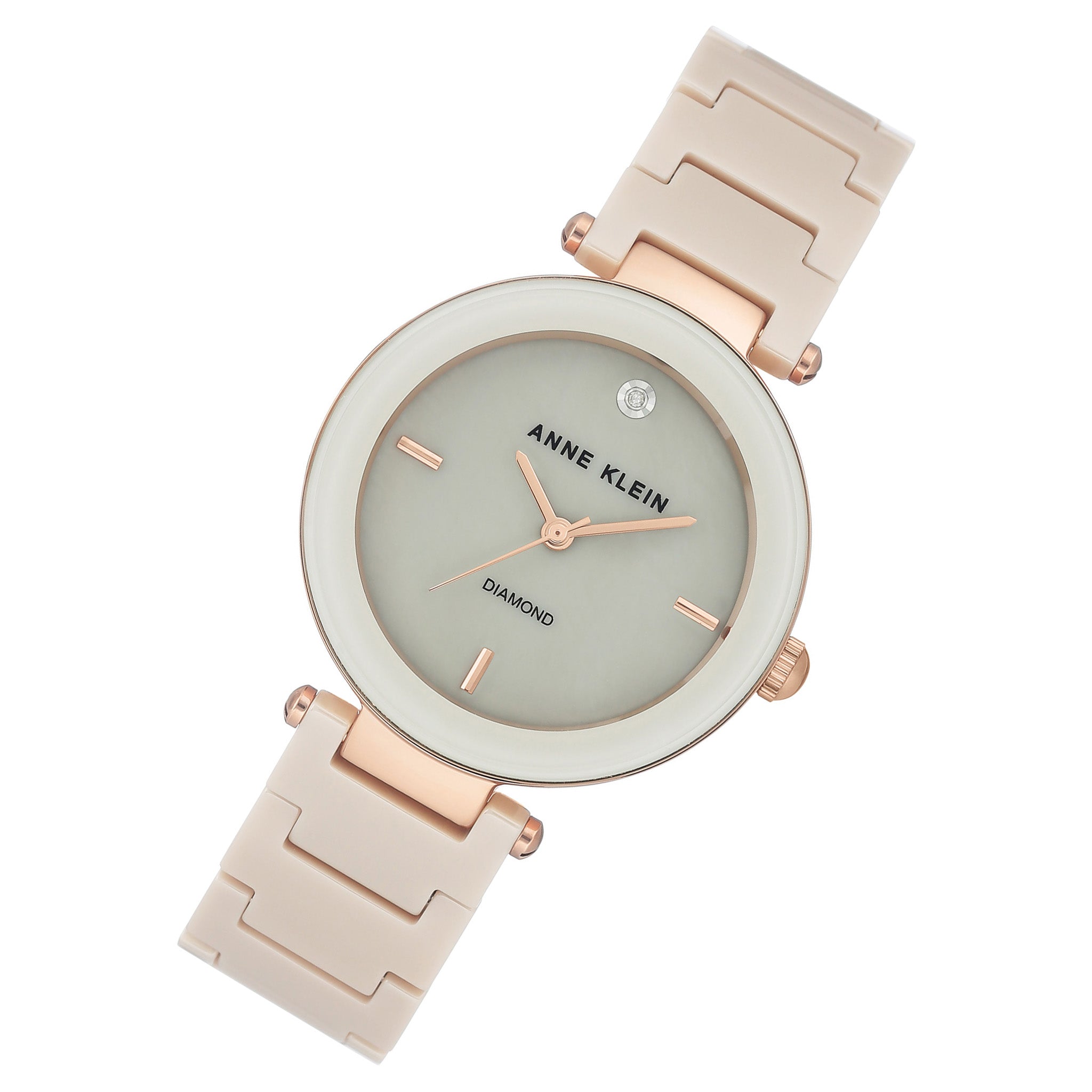 Anne klein rose sale gold ceramic watch