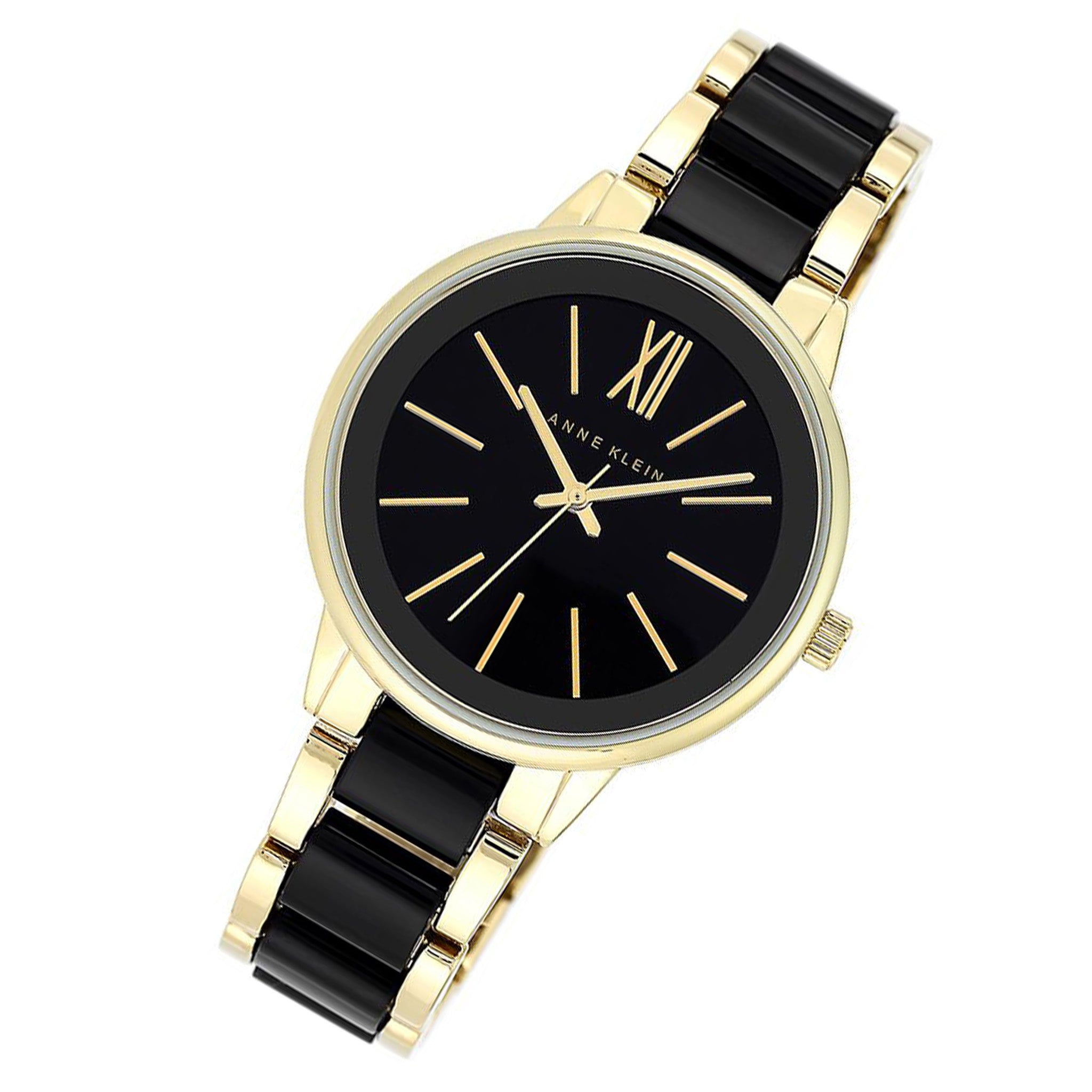 Anne klein black dial clearance ladies watch