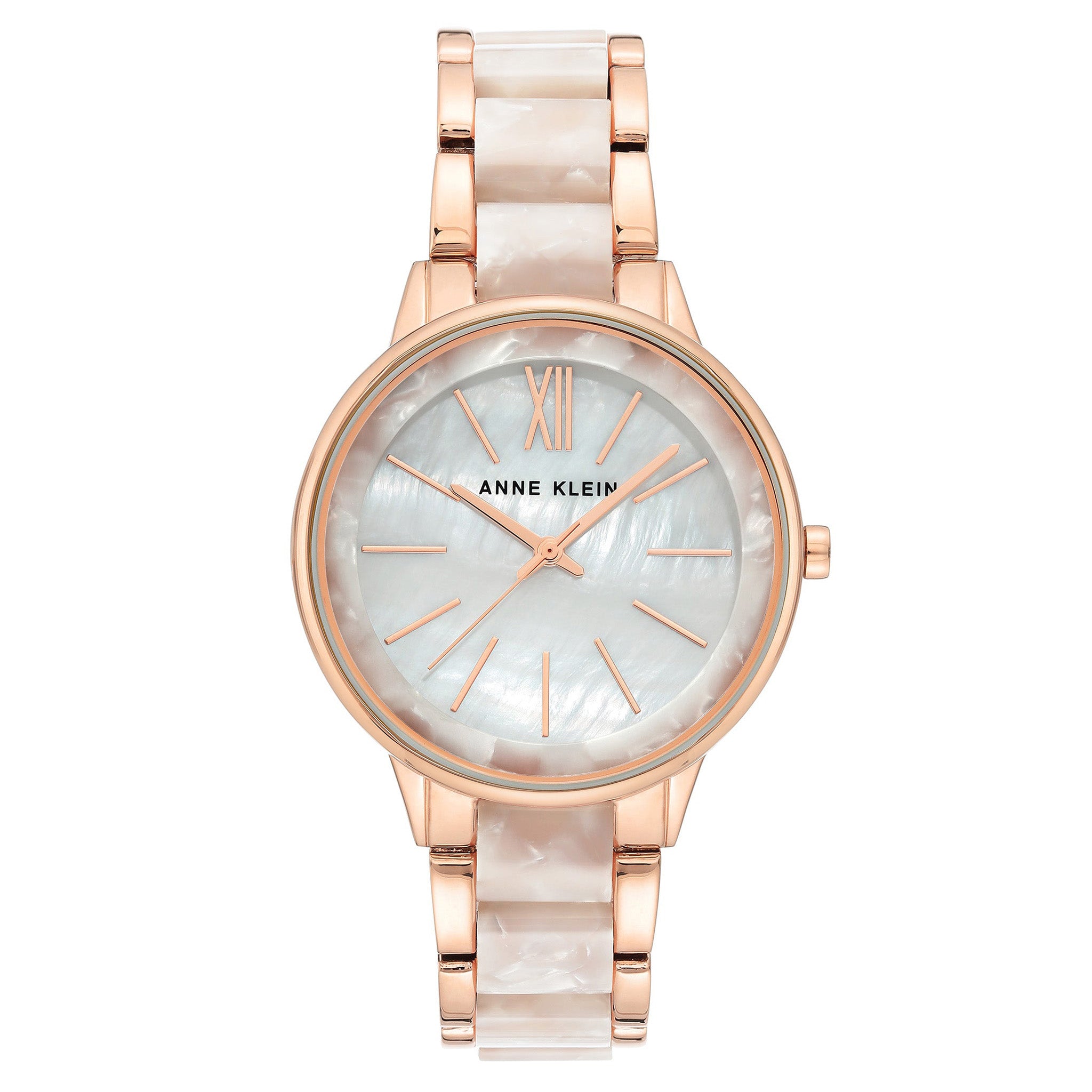 Rose gold watch hot sale with white band