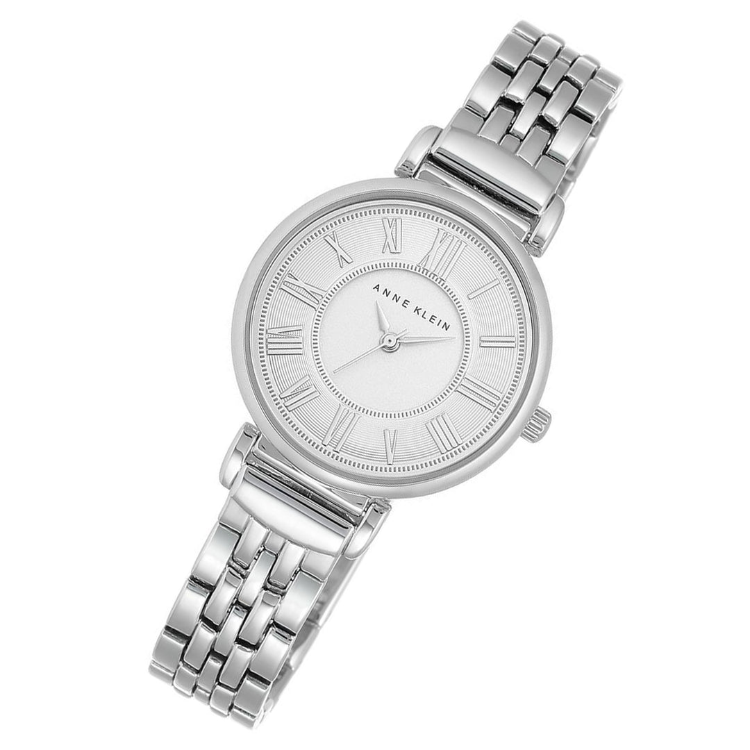 Anne Klein Stainless Steel Silver Dial Women's Watch - AK2159SVSV