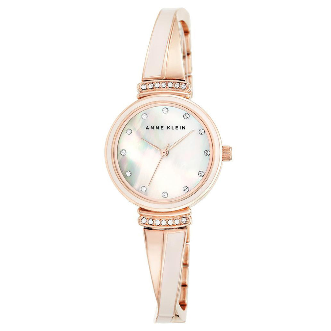 Anne Klein Swarovski Crystal Accents Pink Bangle Women's Watch - AK2216BLRG