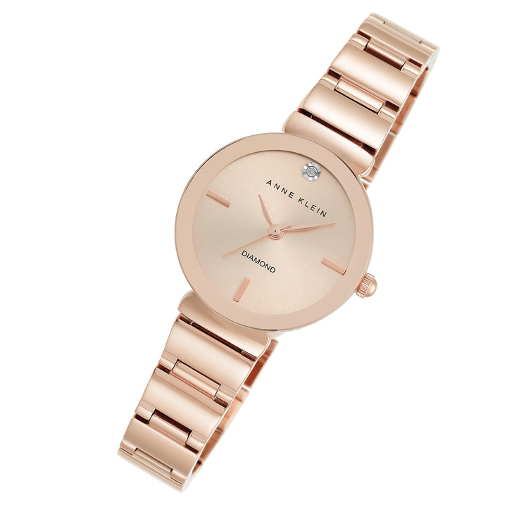 Anne Klein Rose Gold Band Women's Watch - AK2434RGRG