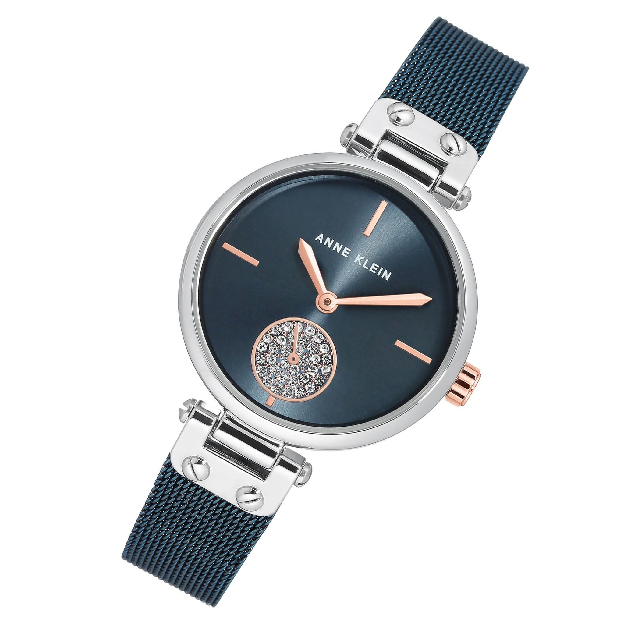 Anne Klein Blue Mesh Women's Watch - AK3001BLRT