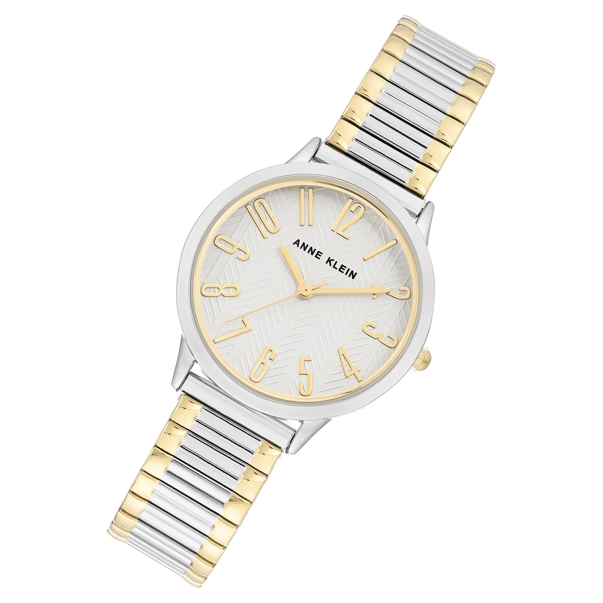 Anne Klein Two-Tone Stainless Steel White Dial Women's Watch - AK3685SVTT