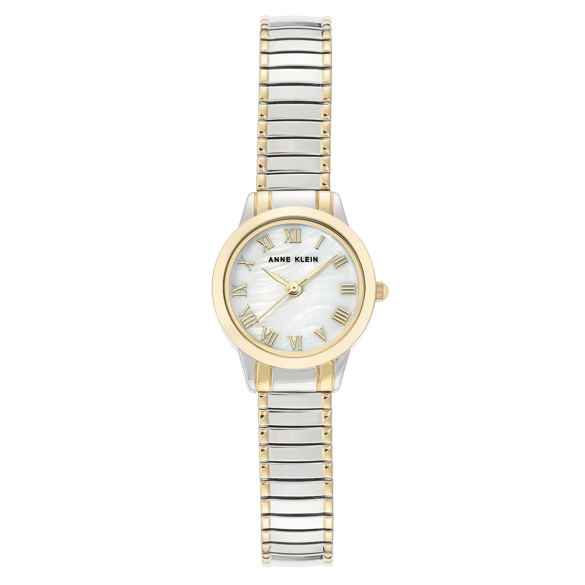 Anne Klein Two-Tone Steel White Dial Women's Watch - AK3801WTTT