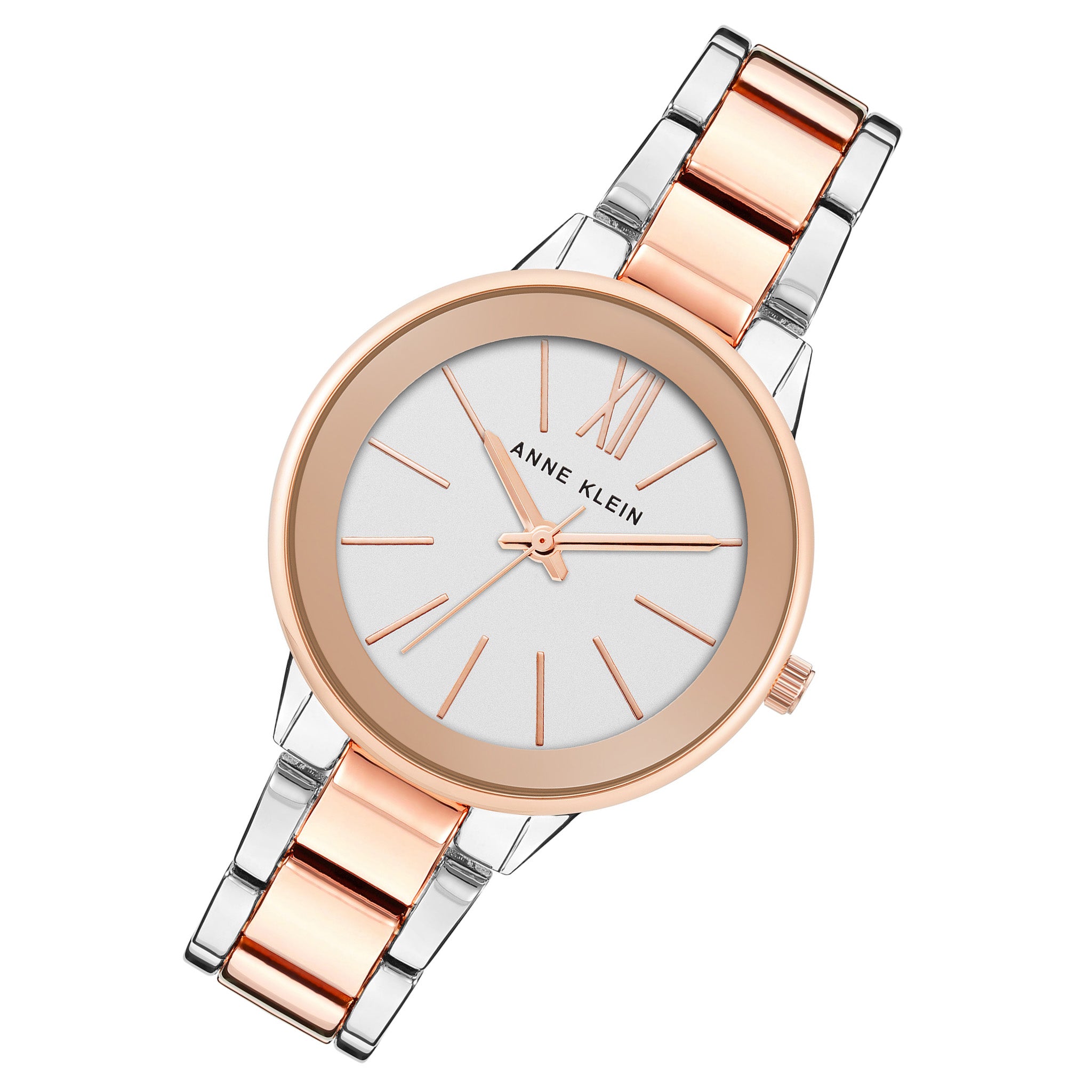 その他 Anne Anne Klein Two-Tone Band Silver Dial Women's Watch