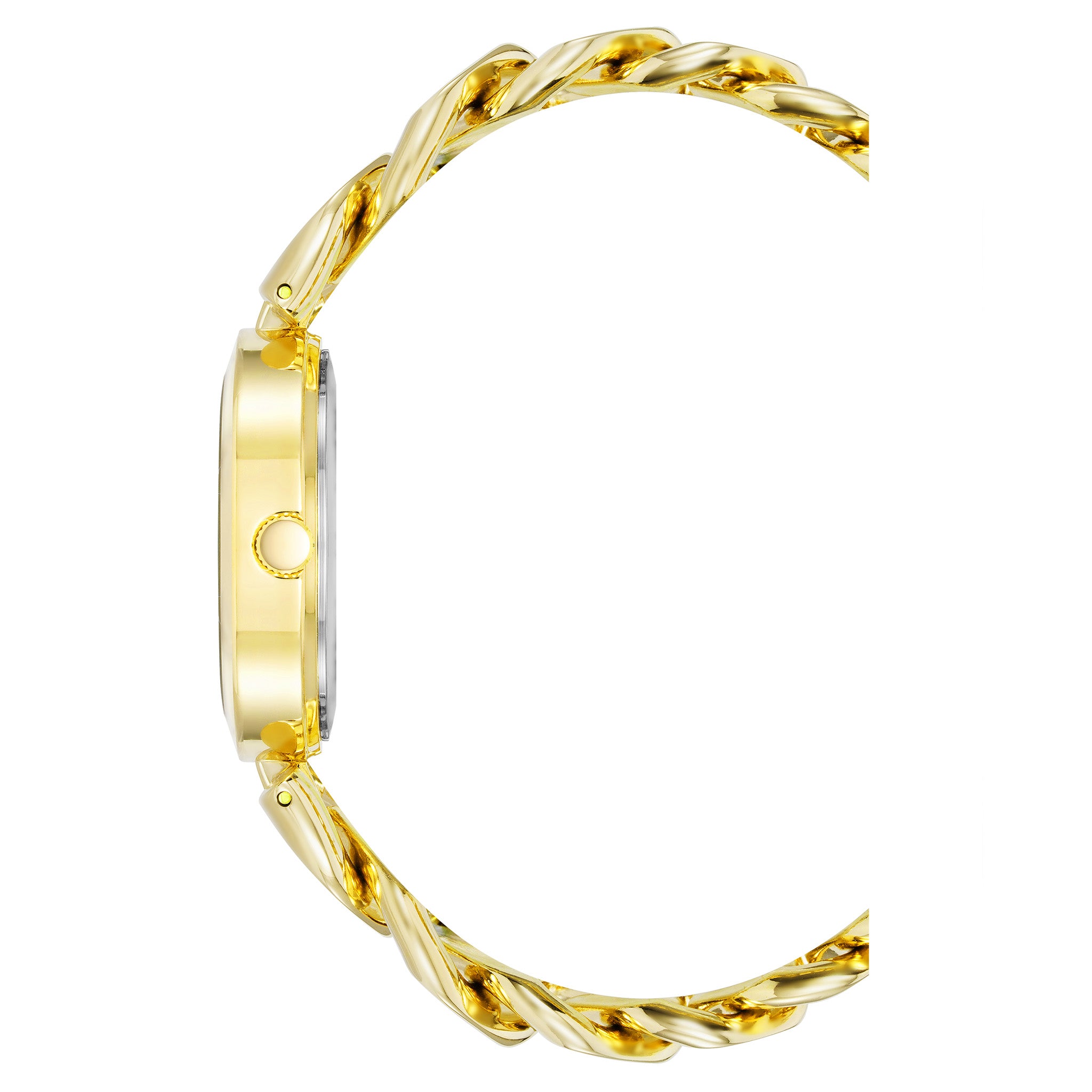 Anne Klein Gold Band Black Dial Women's Watch - AK4000BKGB