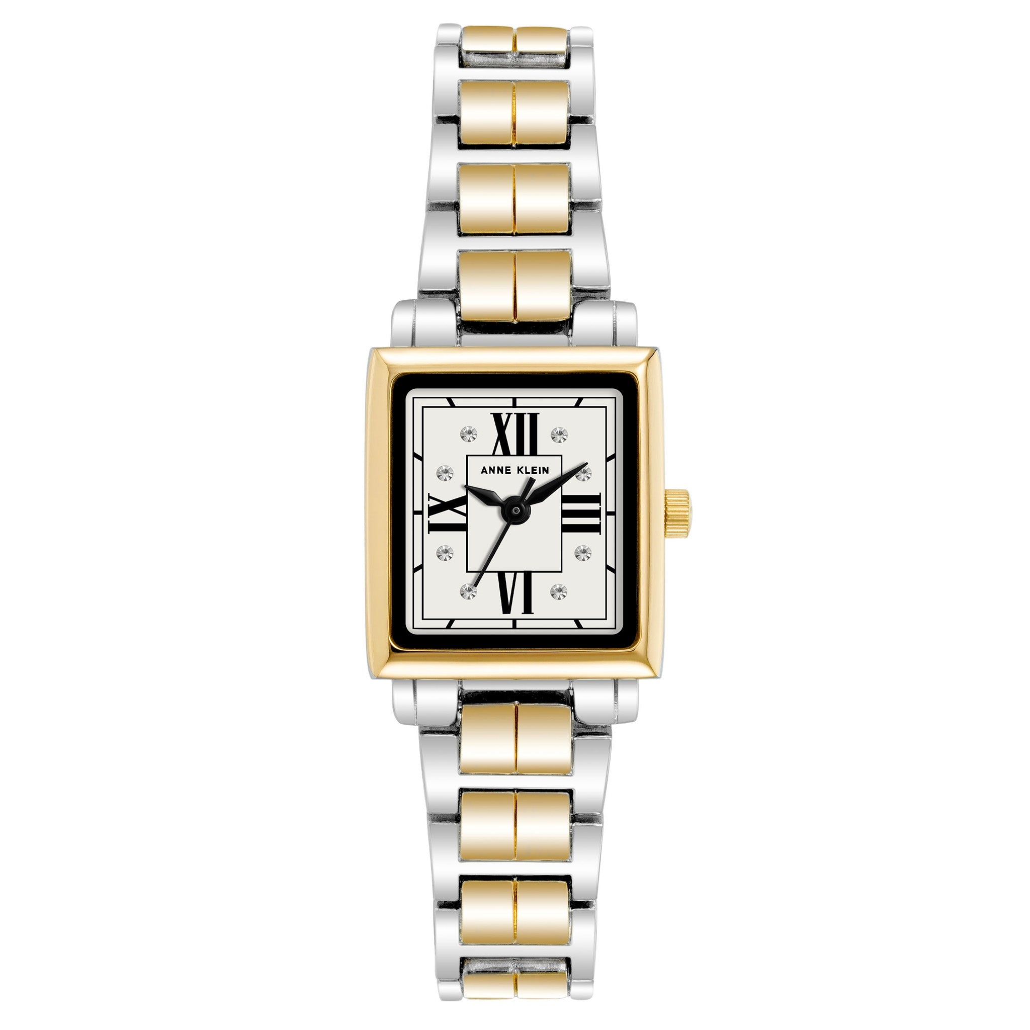 Anne Klein Two-Tone Alloy Silver Dial Women's Watch - AK4011SVTT