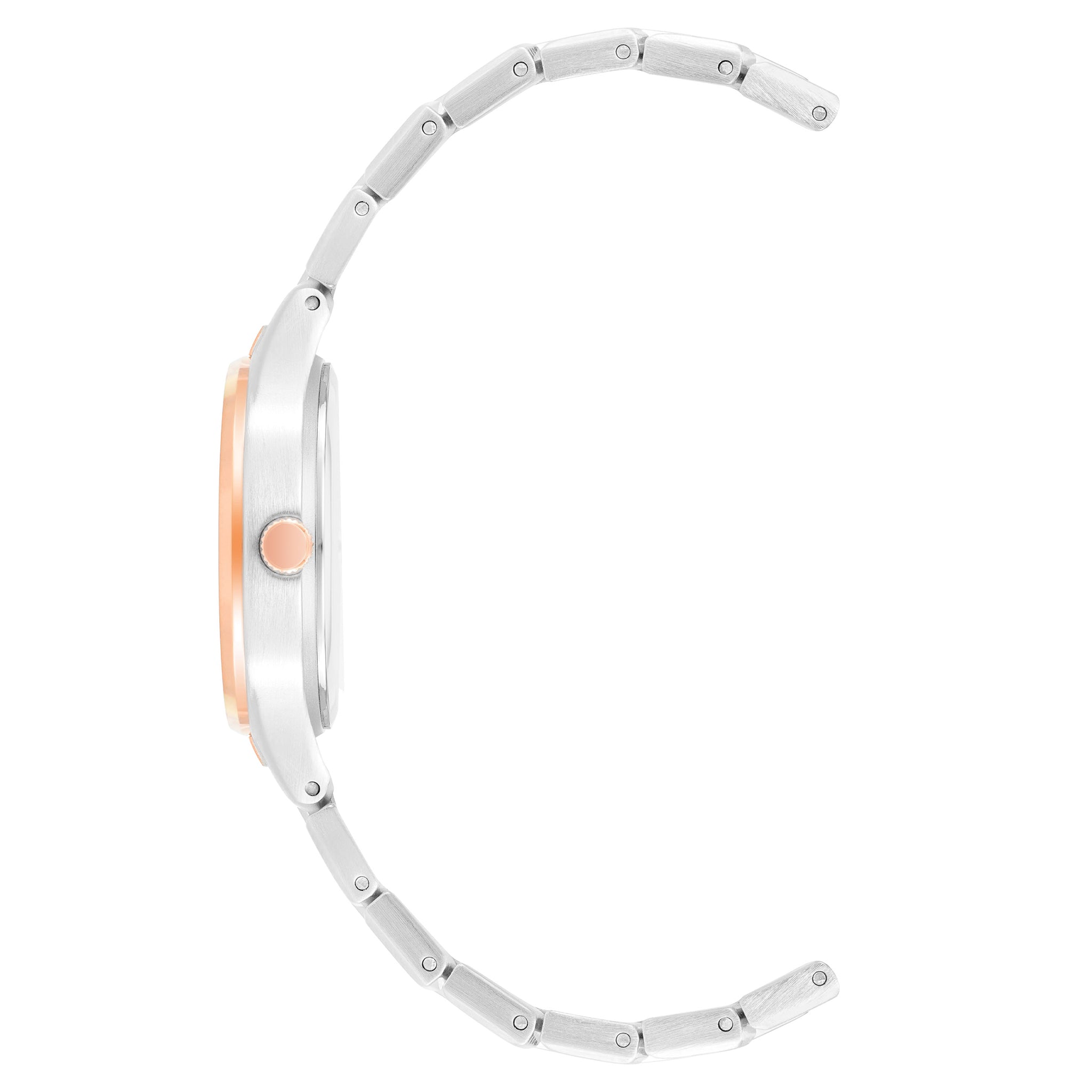Anne Klein Two-Tone Band Silver Dial Women's Watch - AK4061SVRT